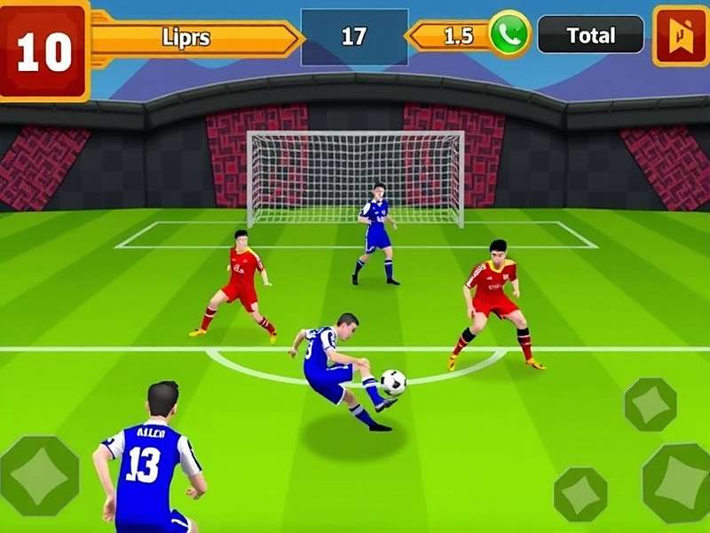 Goal Gladiators Gameplay Goal Gladiators game screenshot showing football match