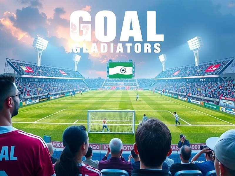 Goal Gladiators Indian Stadiums Goal Gladiators gameplay showing Indian stadium